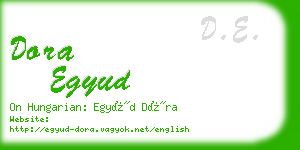 dora egyud business card